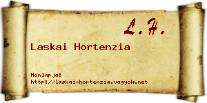 Laskai Hortenzia névjegykártya